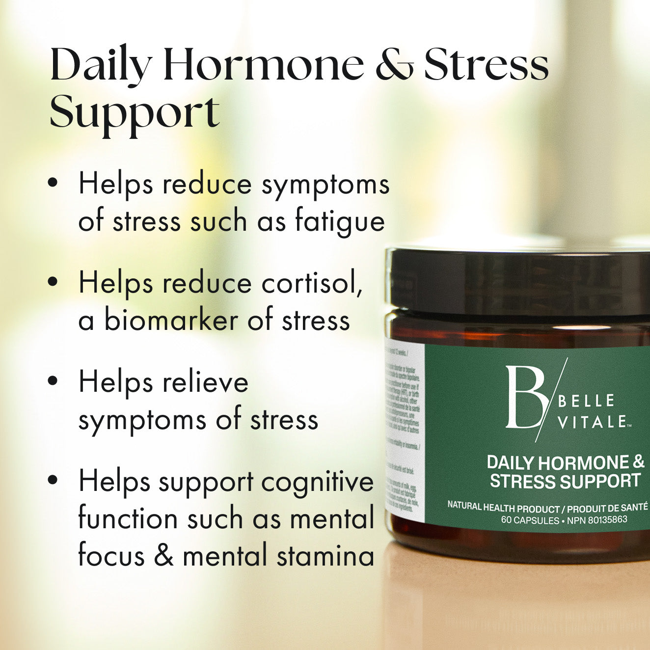Belle Vitale Hormone key benefits