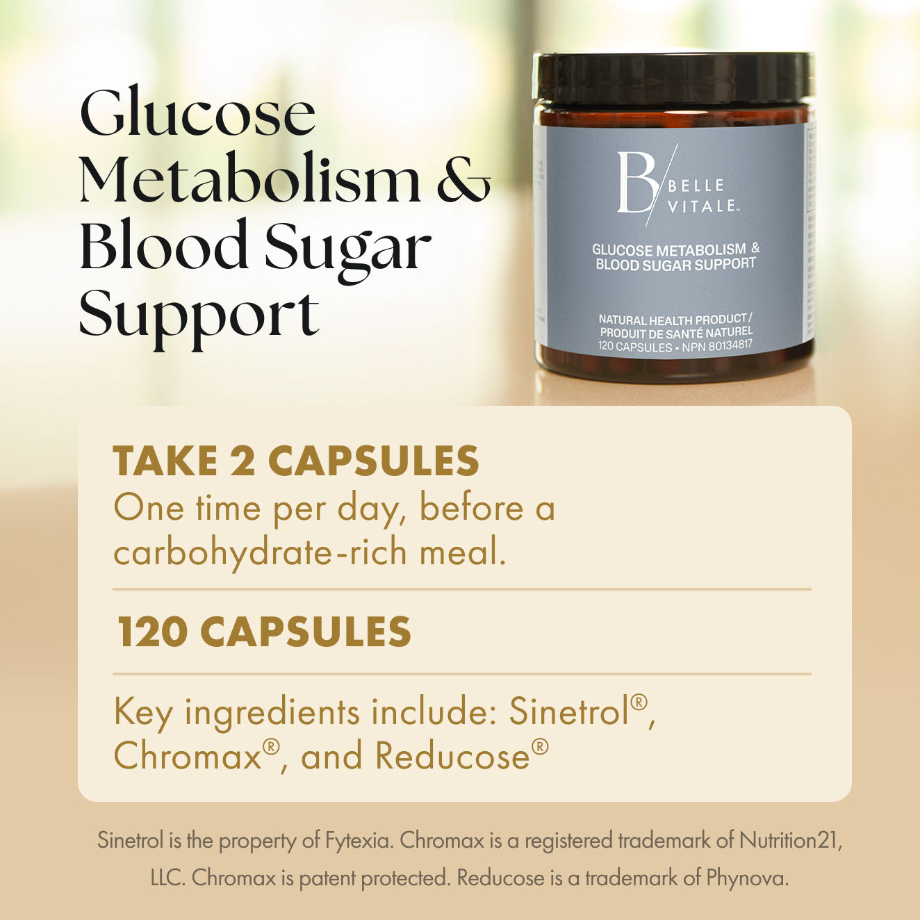 Belle Vitale Metabolism and Sugar Support how to take