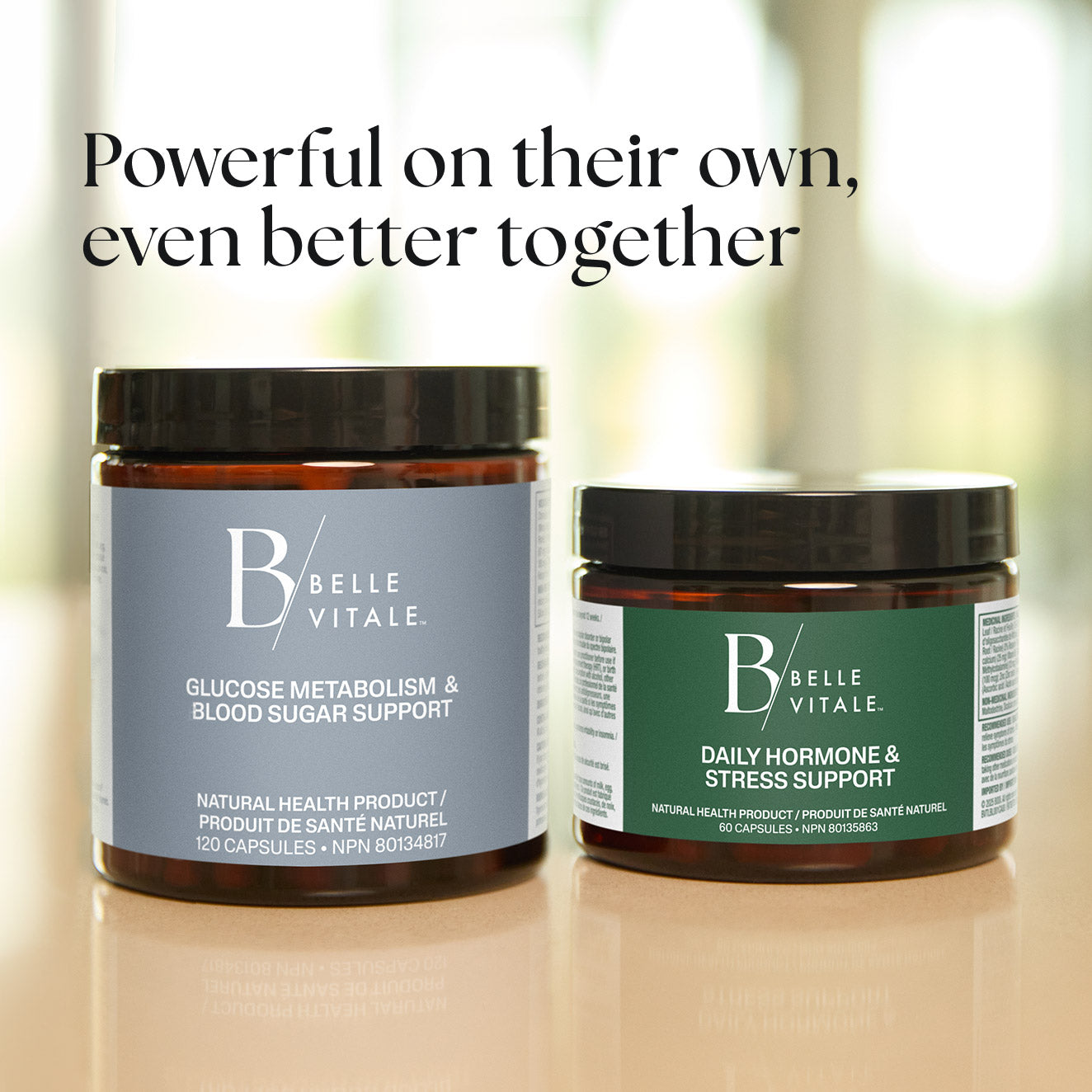 Belle Vitale Supplements tubs