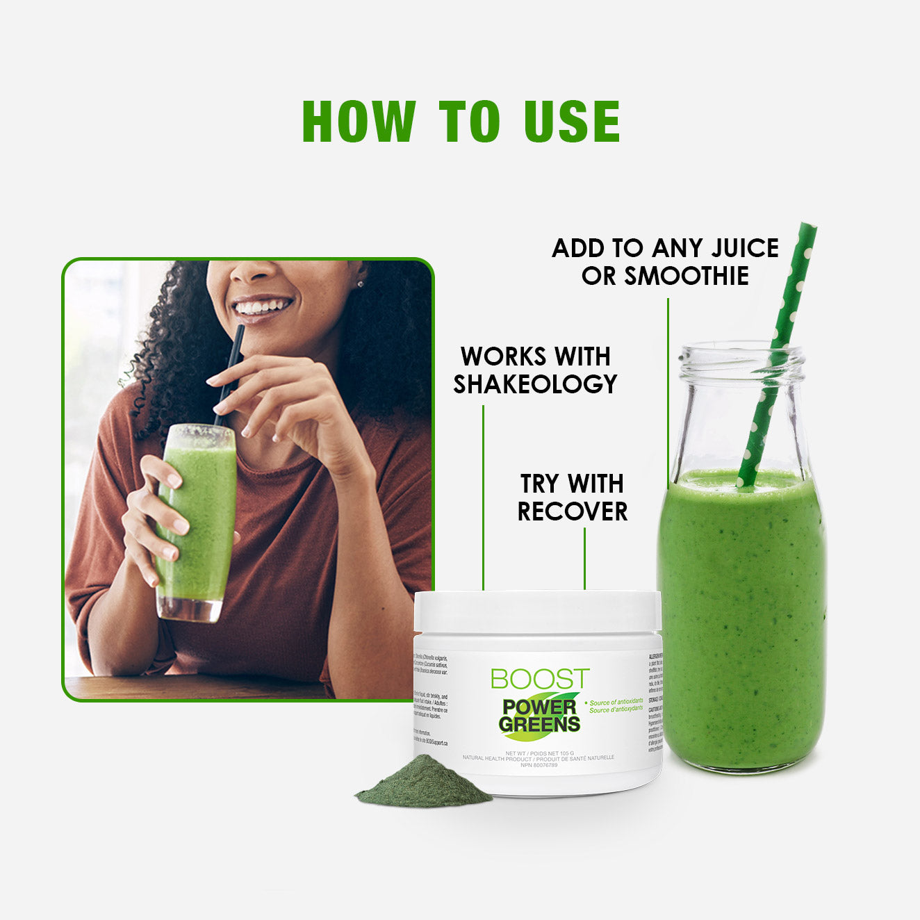 Power Greens Boost how to use