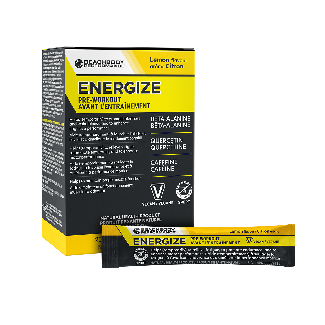 Energize Lemon sticks
