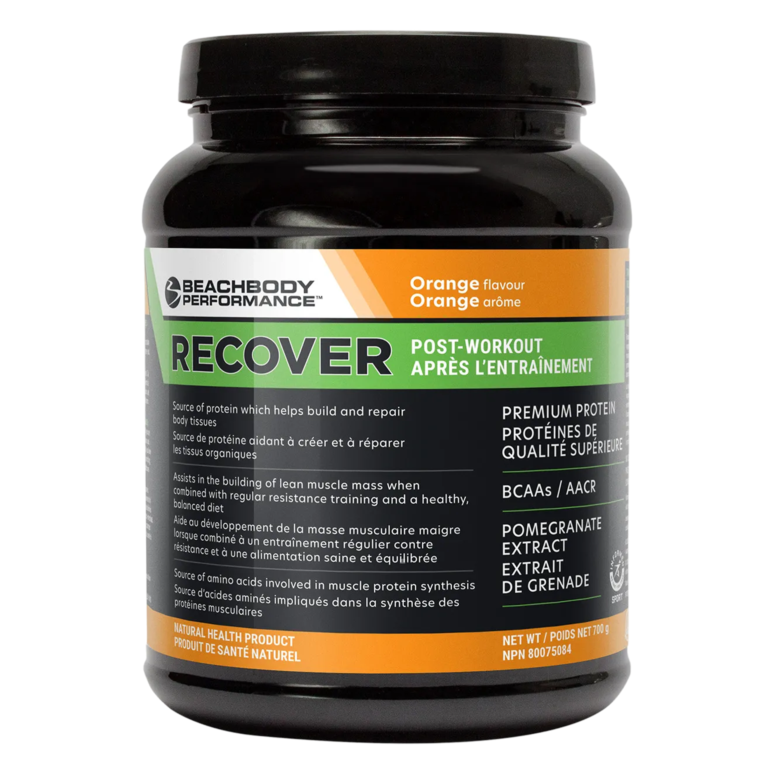 Recover Orange Whey Tub 20 Servings